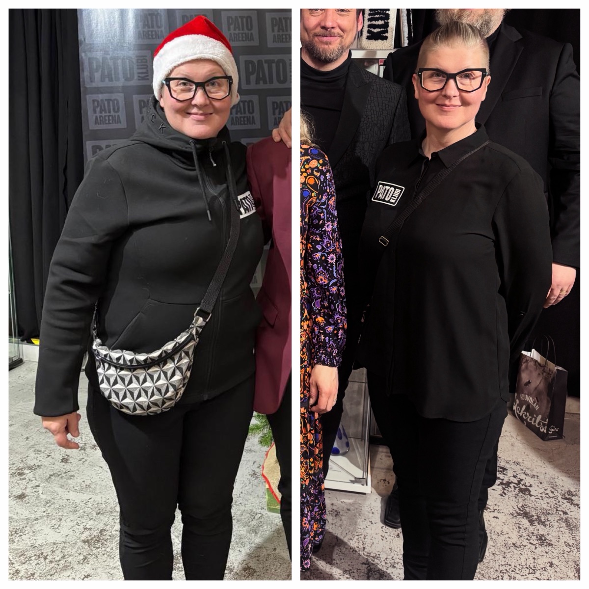 Amanda matkan alussa ja nyt